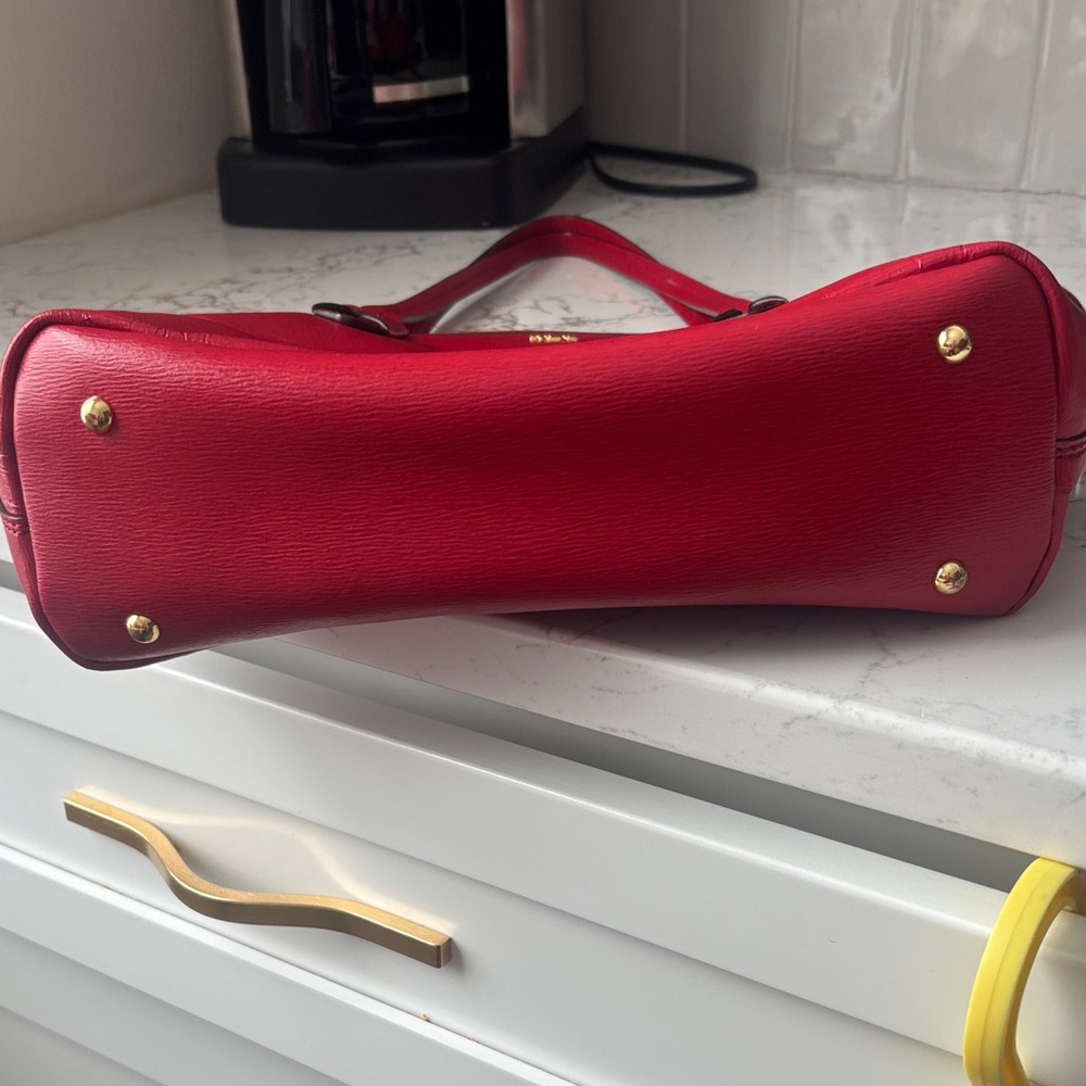 Ralph Lauren Red Leather purse - Picture 6 of 7